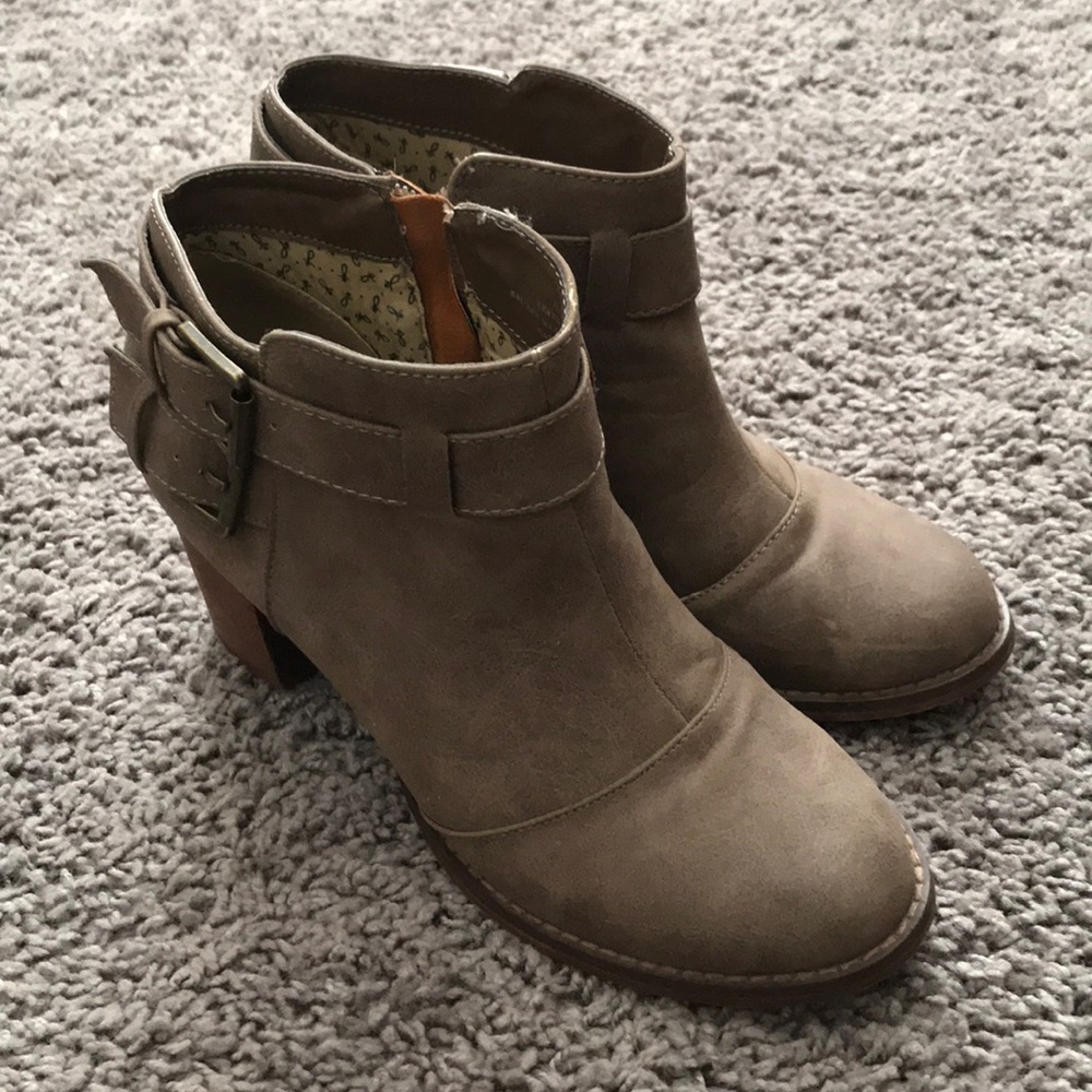 Brown booties